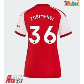 Arsenal Martin Zubimendi #36 Primera Equipación Mujer 2026-27 Manga Corta